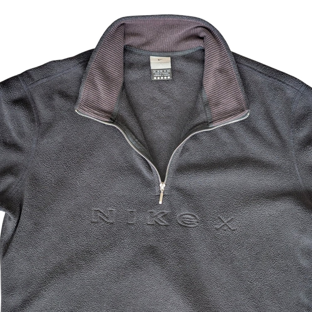 Nike Alpha Project Black Medium Fleece Pullover Long Sleeve Sweater Zipper